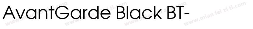 AvantGarde Black BT字体转换